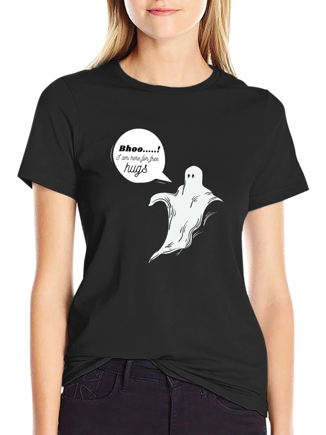 Free Hugs Ghost T-Shirt - Halloween Spooky Season