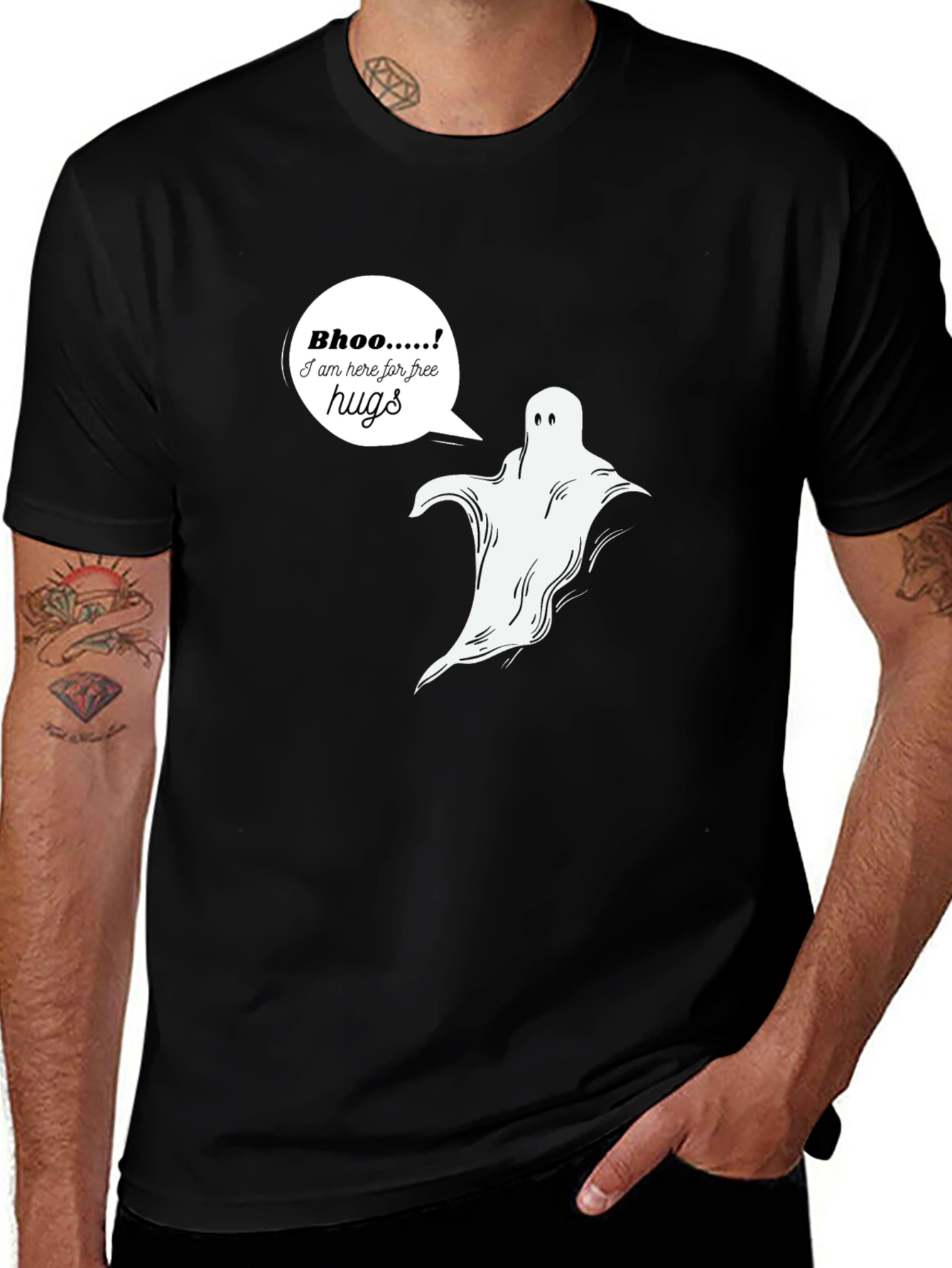 Free Hugs Ghost T-Shirt - Halloween Spooky Season