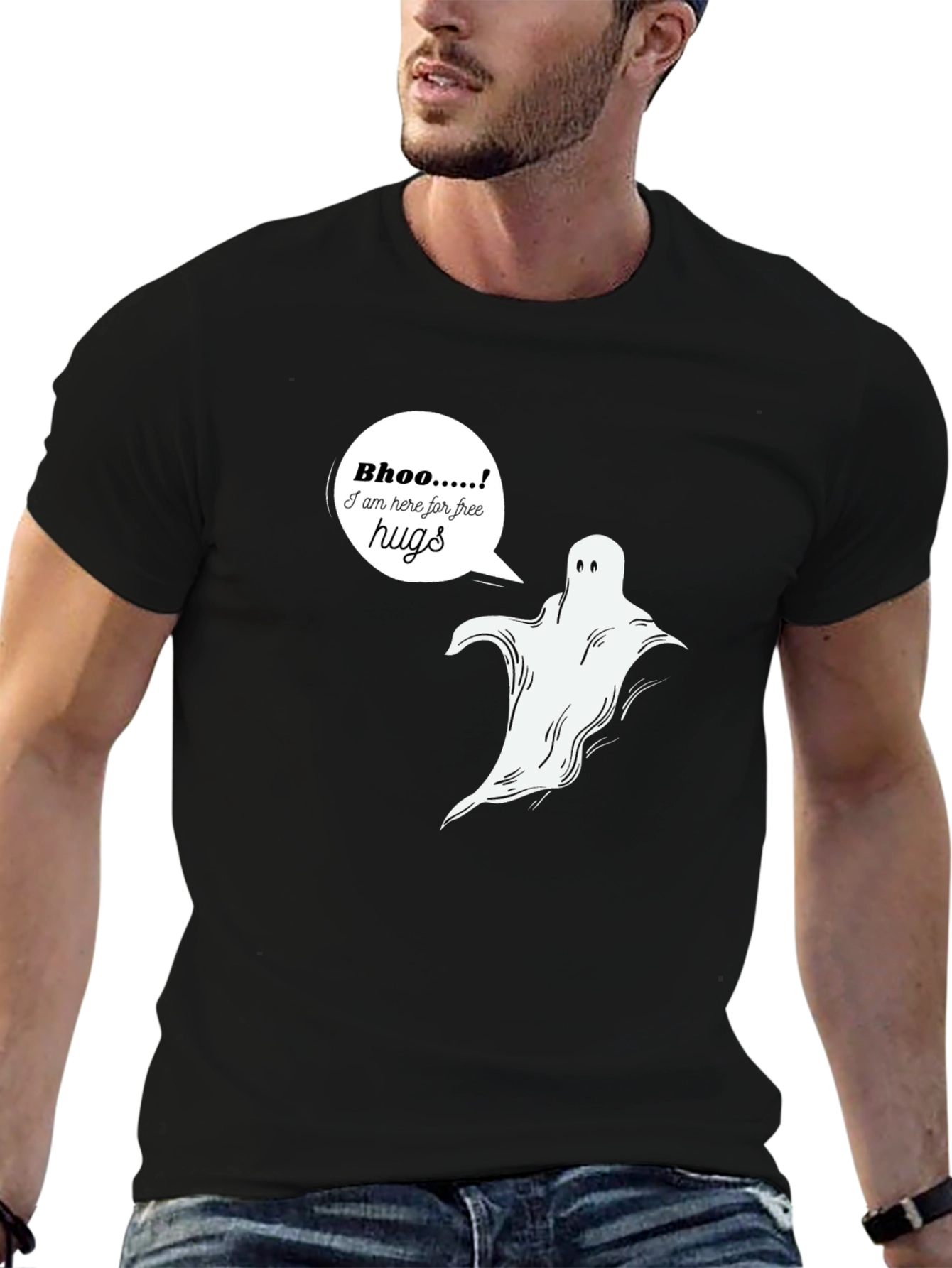 Free Hugs Ghost T-Shirt - Halloween Spooky Season
