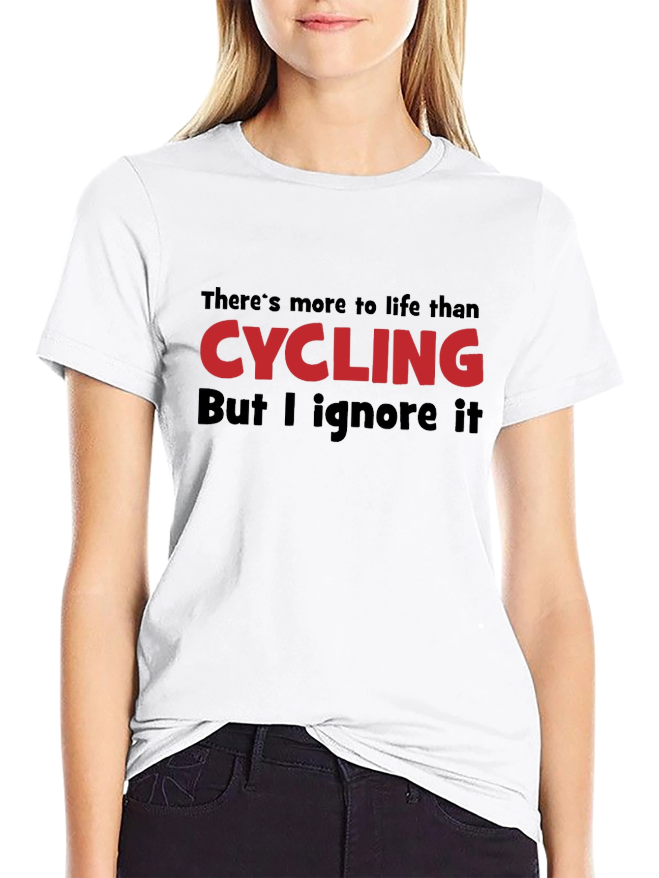 Cycling Obsessed Black T-Shirt