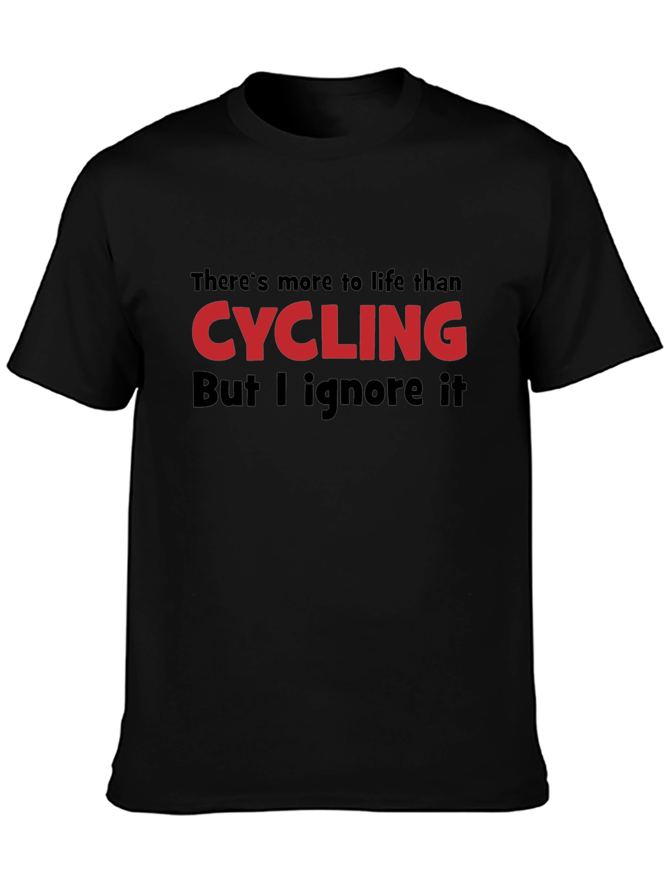 Cycling Obsessed Black T-Shirt
