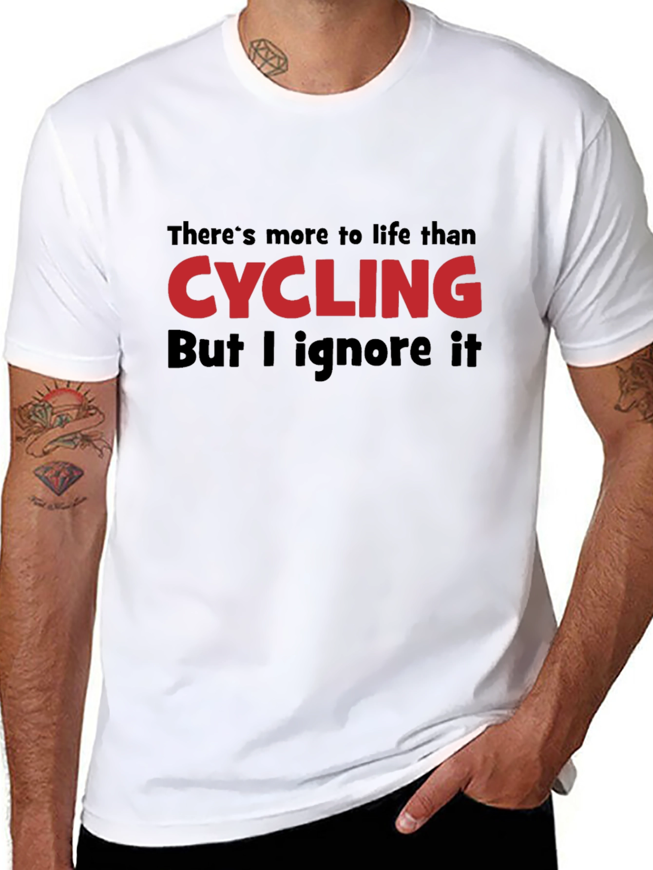 Cycling Obsessed Black T-Shirt