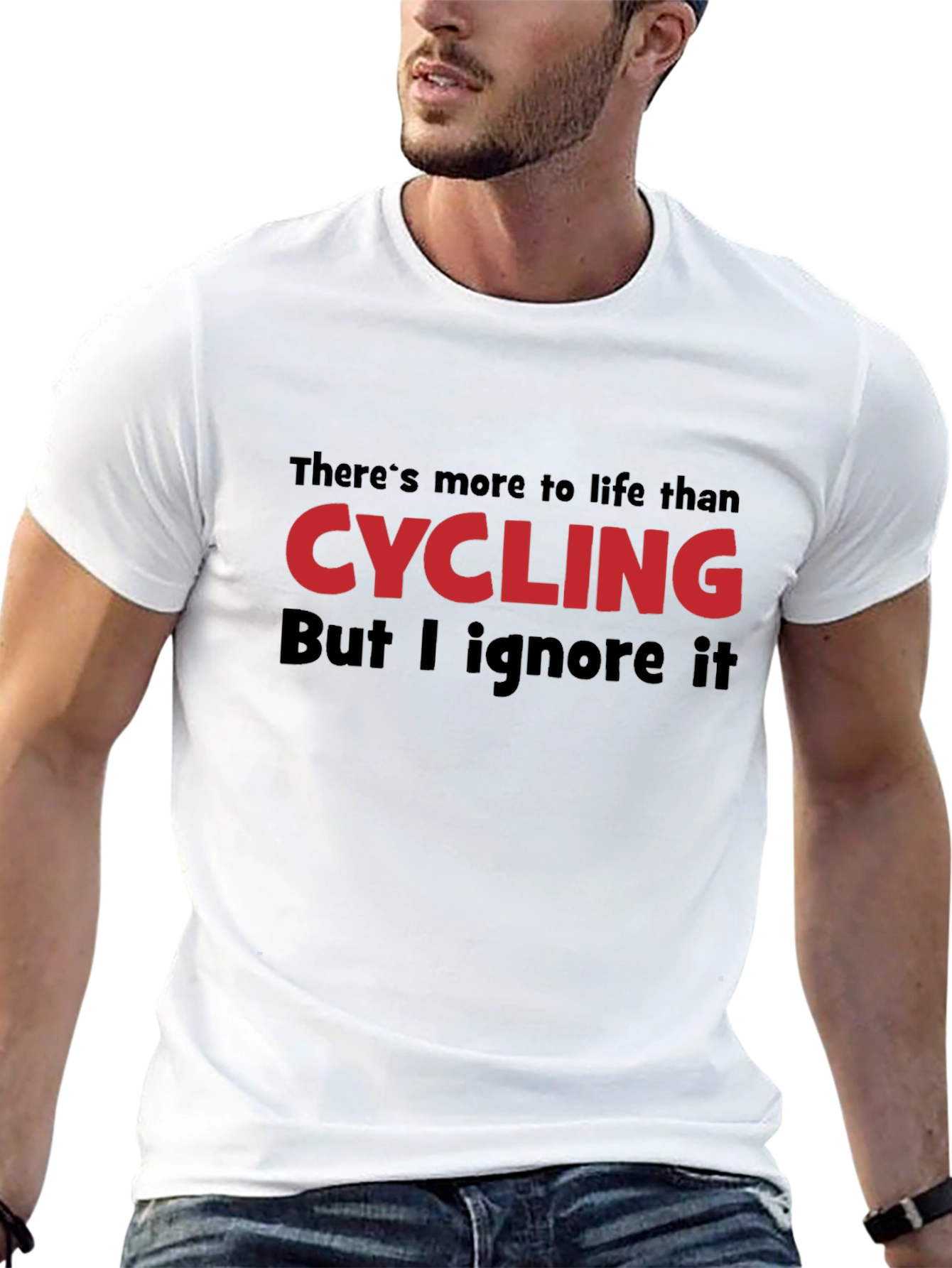 Cycling Obsessed Black T-Shirt