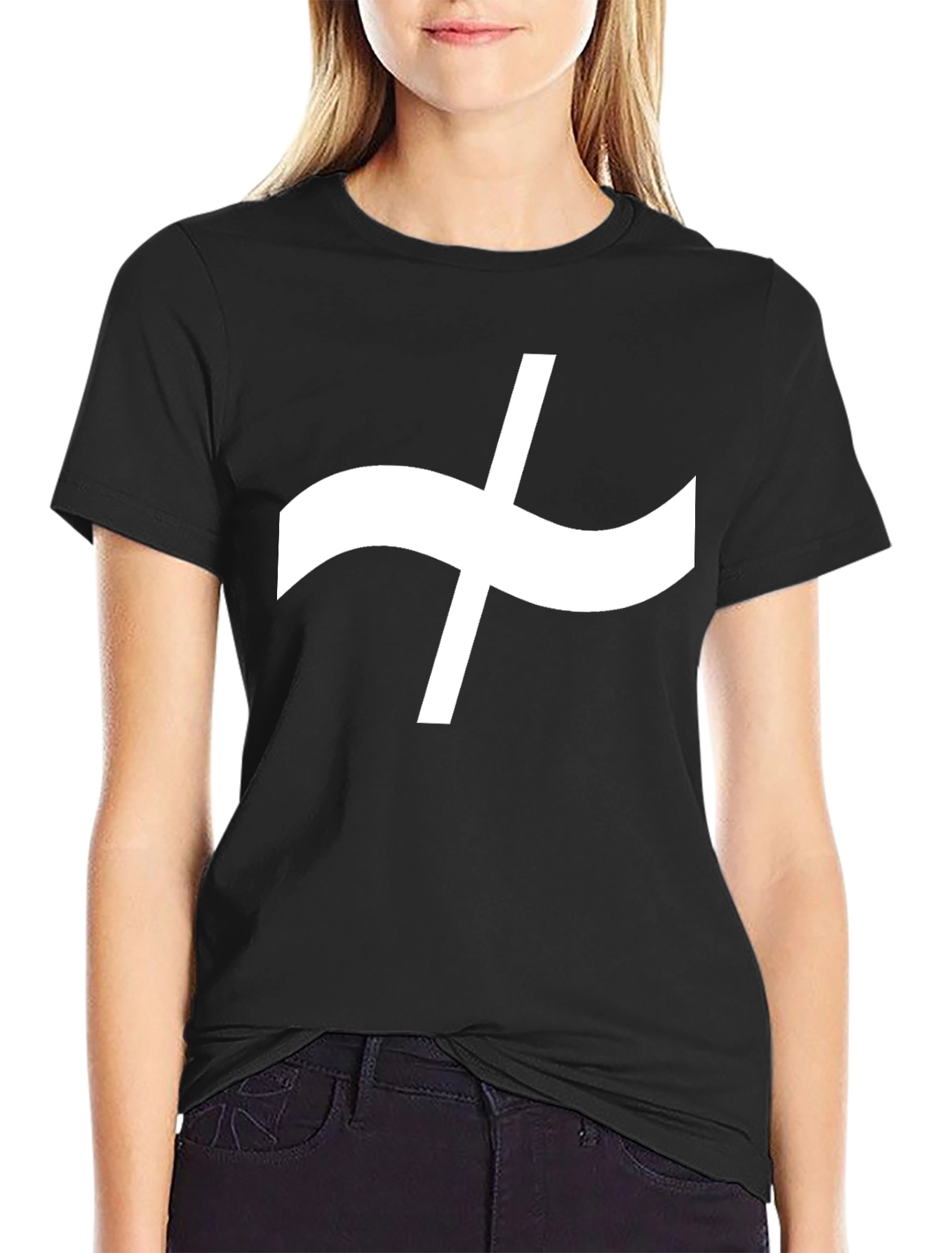 Abstract Symbol Black T-Shirt