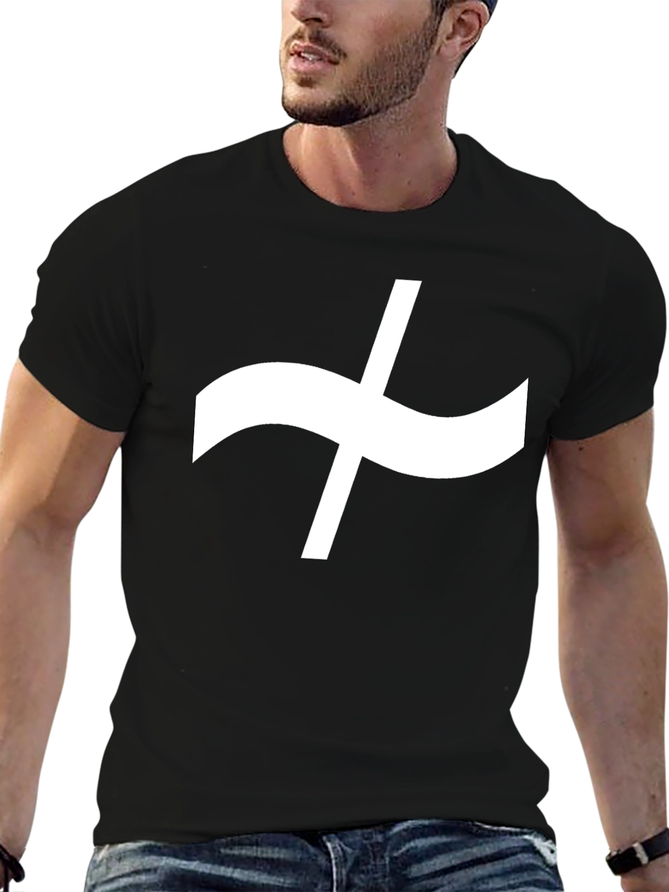 Abstract Symbol Black T-Shirt