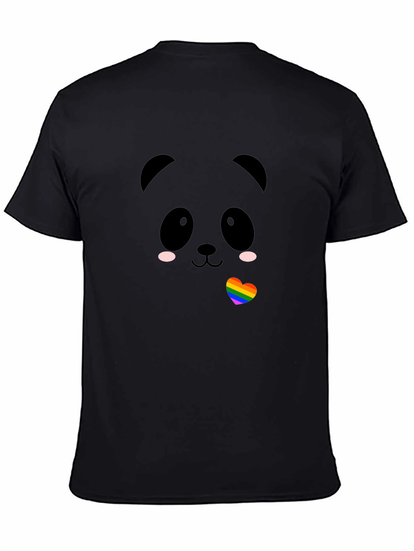 Kawaii Panda LGBTQ Pride Heart T-Shirt