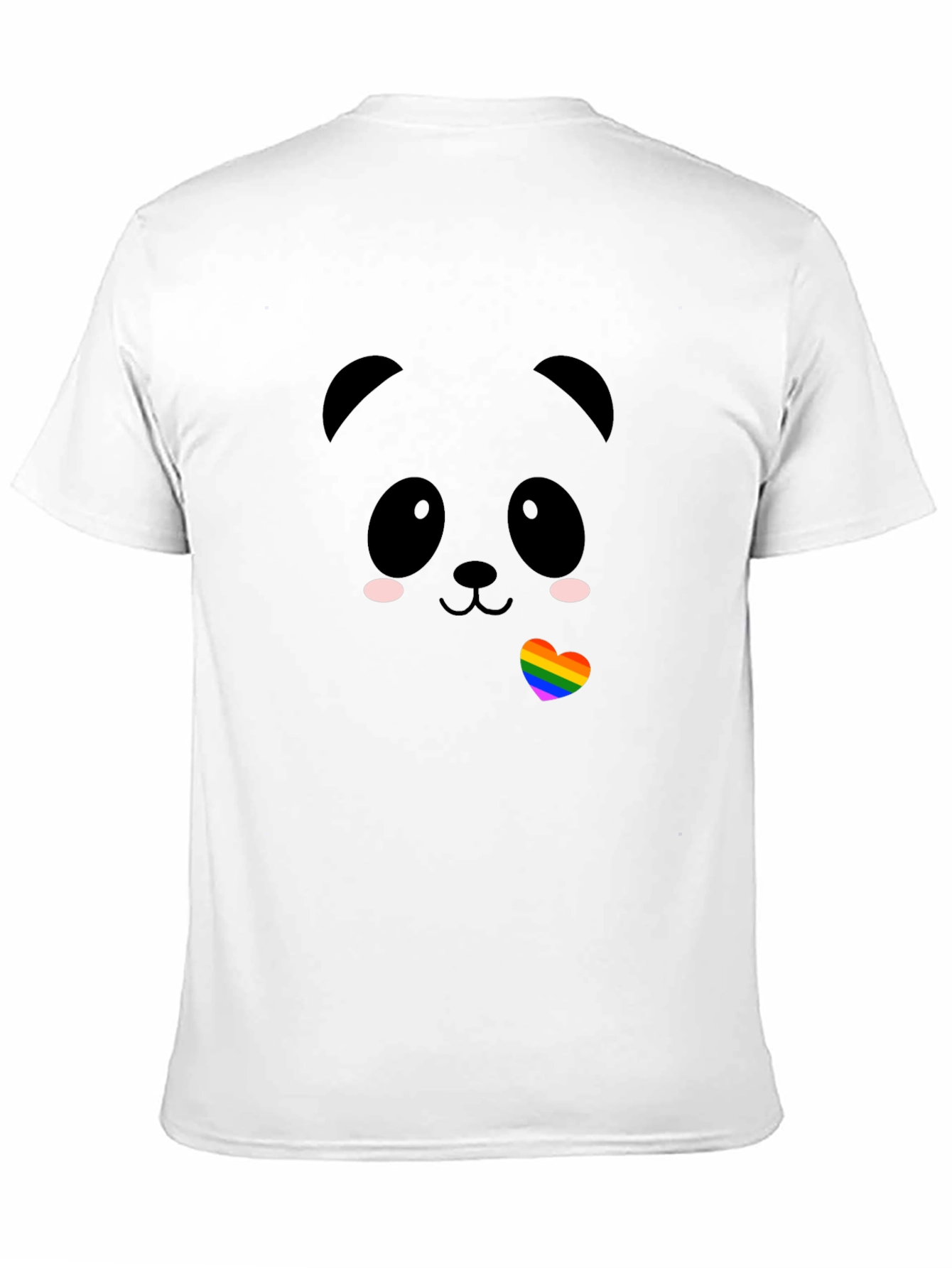 Kawaii Panda LGBTQ Pride Heart T-Shirt