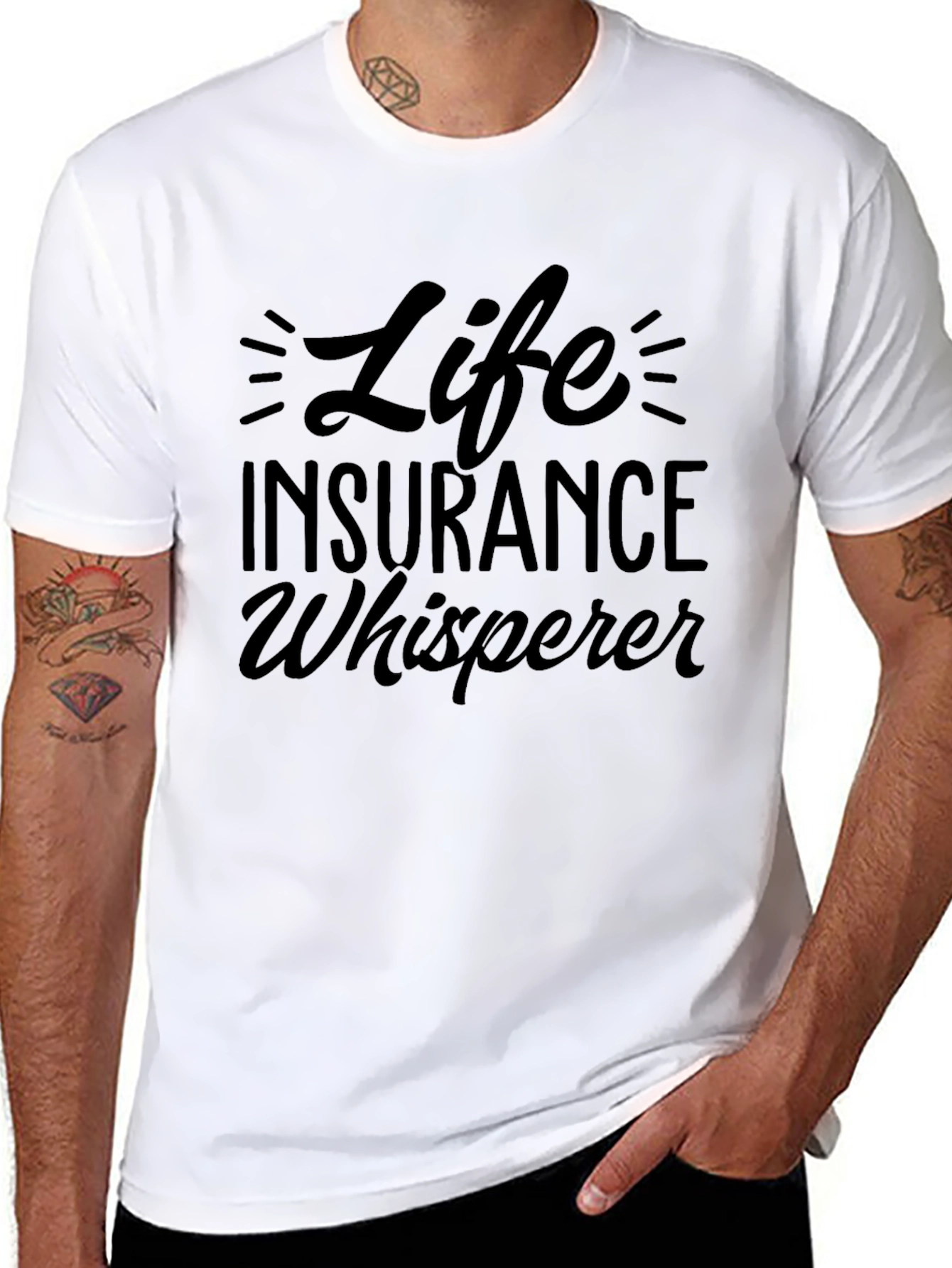Life Insurance Whisperer - Mens Black Graphic Tee