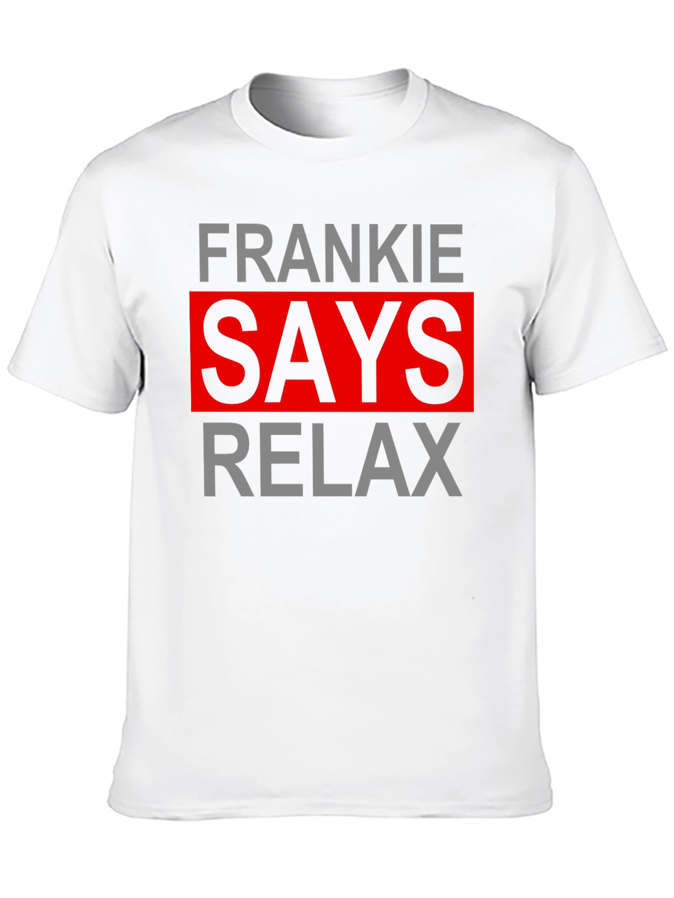 Frankie Says Relax Graphic Tee - Black Cotton