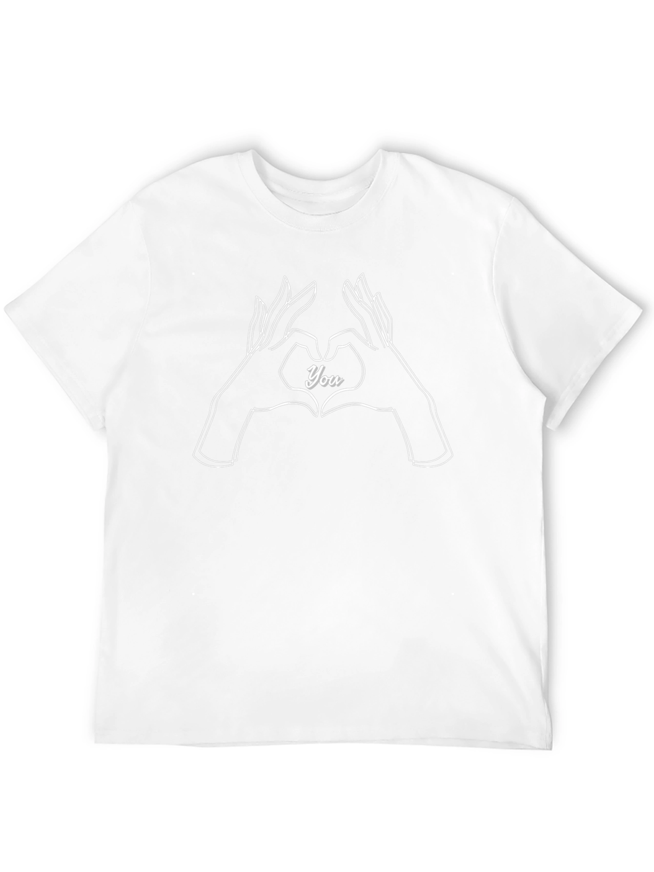 Love You Hand Heart T-Shirt - Black