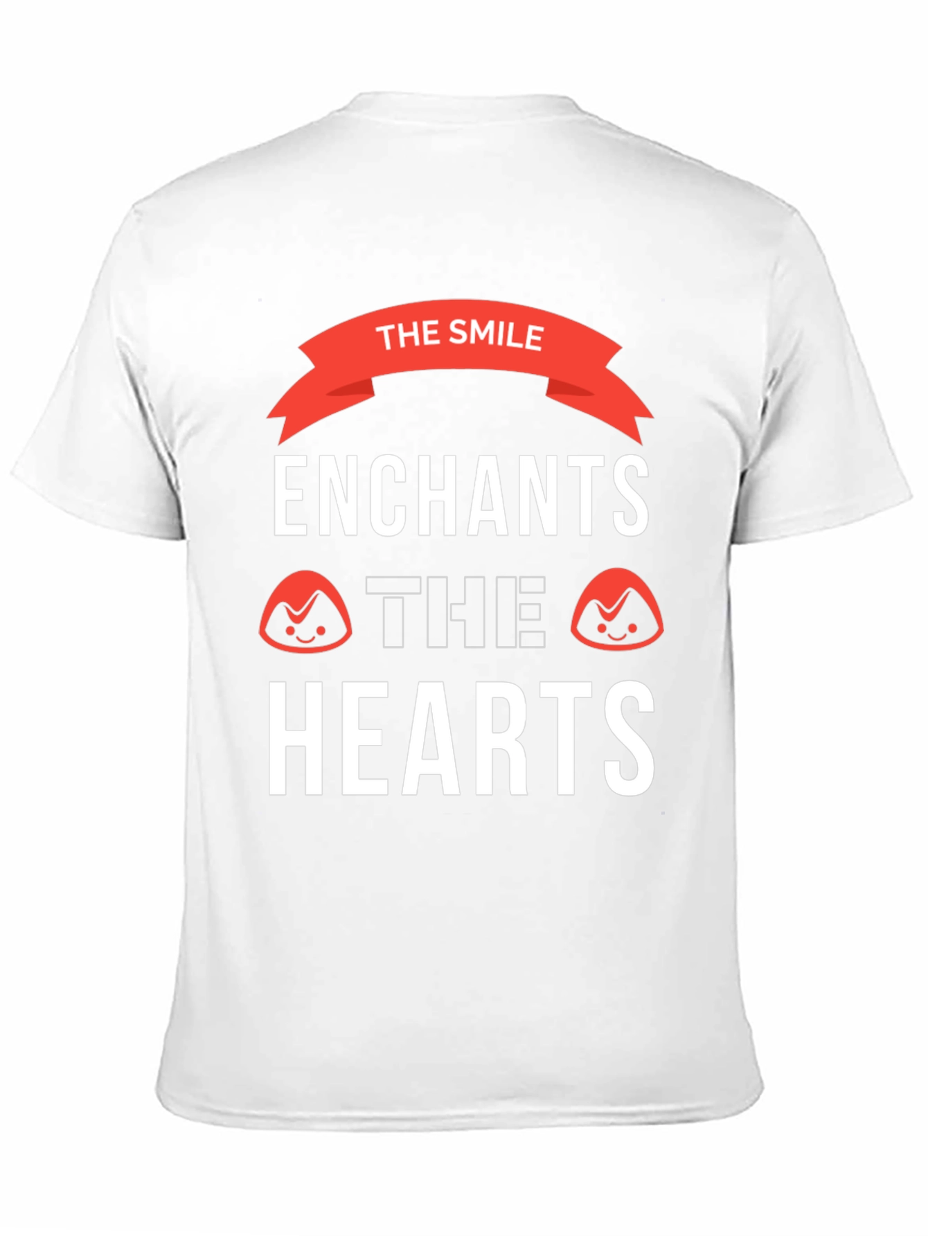 The Smile Enchants Hearts Black Graphic Tee