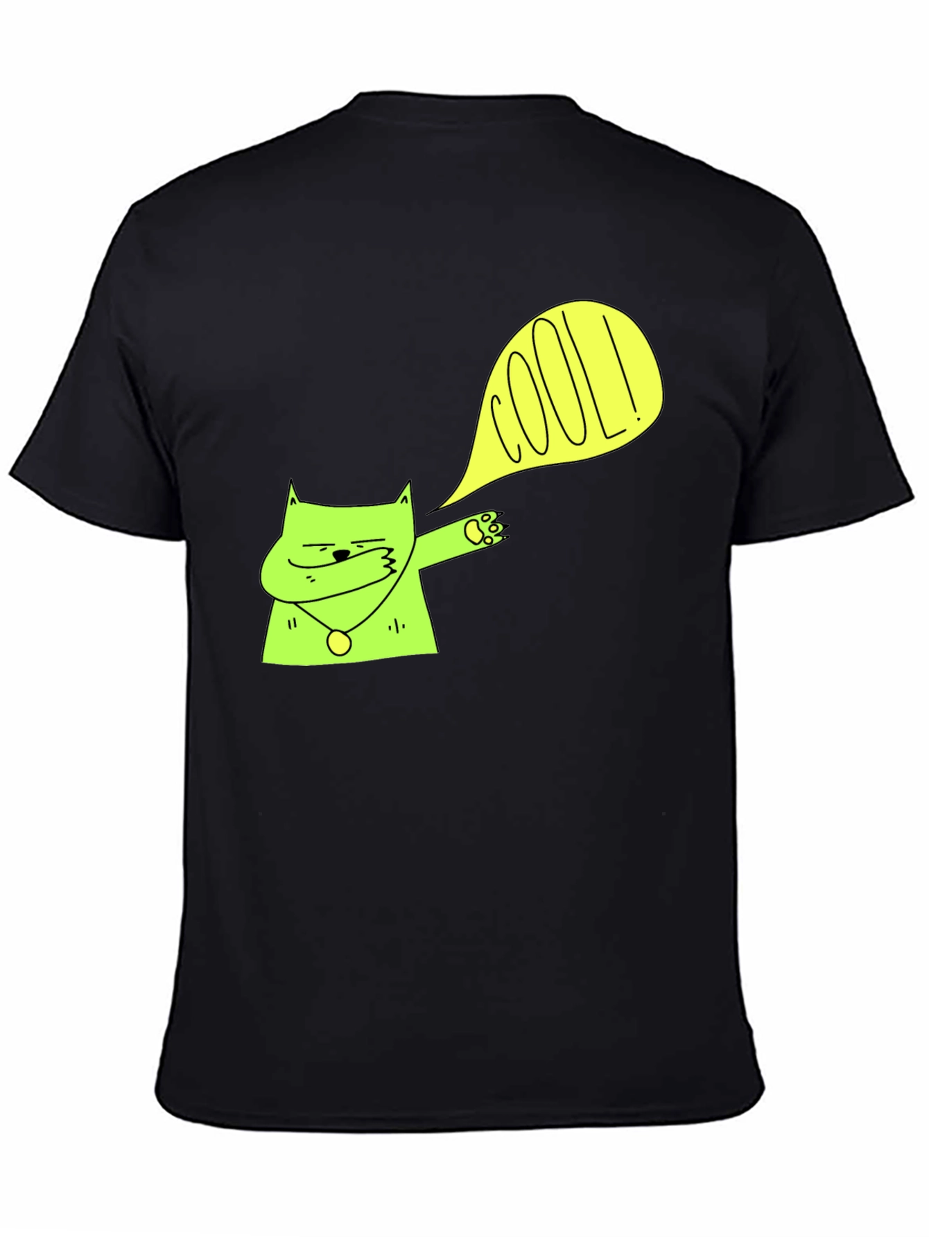 Cool Cat Dab T-Shirt - Stylish Black Tee