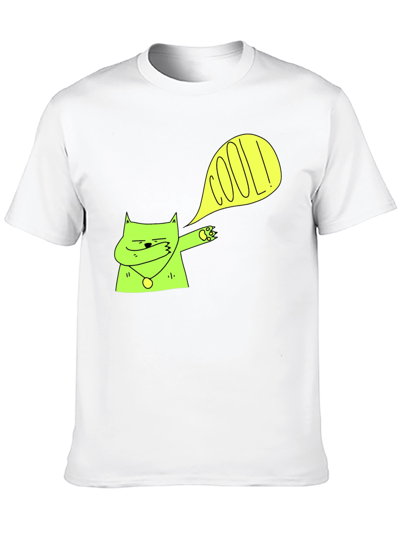 Cool Cat Dab T-Shirt - Stylish Black Tee