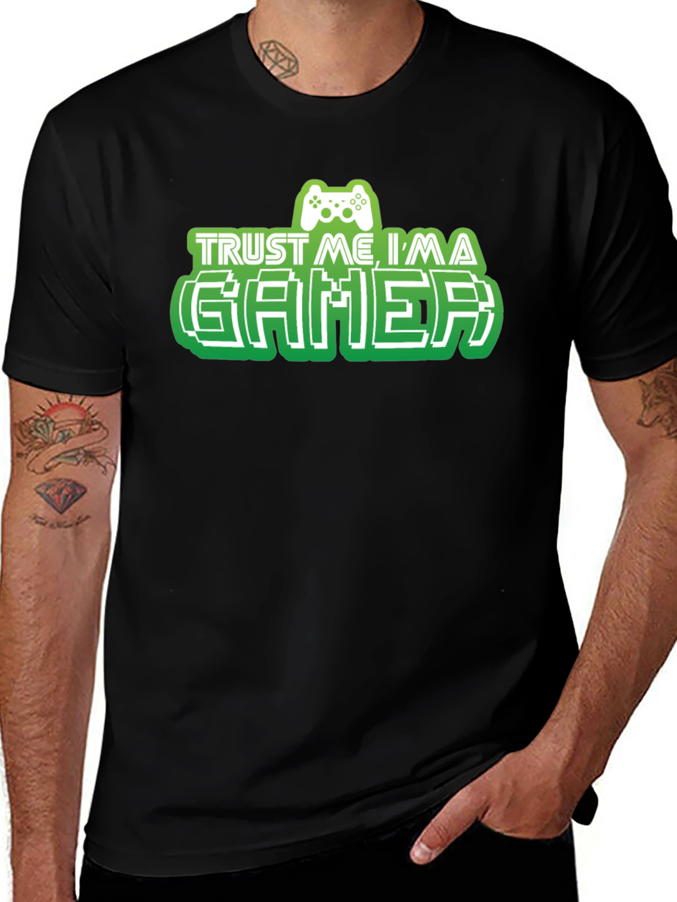 Trust Me Im A Gamer T-Shirt - Black