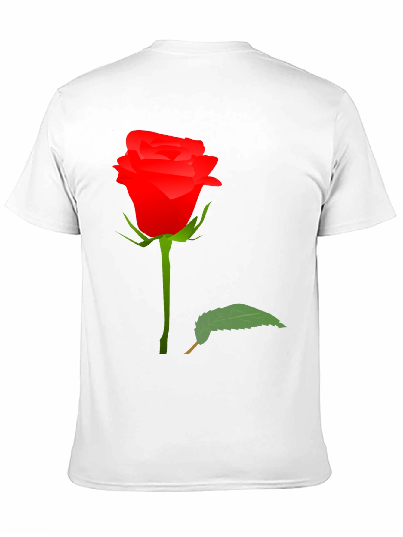 Rose Graphic Tee - Black Cotton T-Shirt