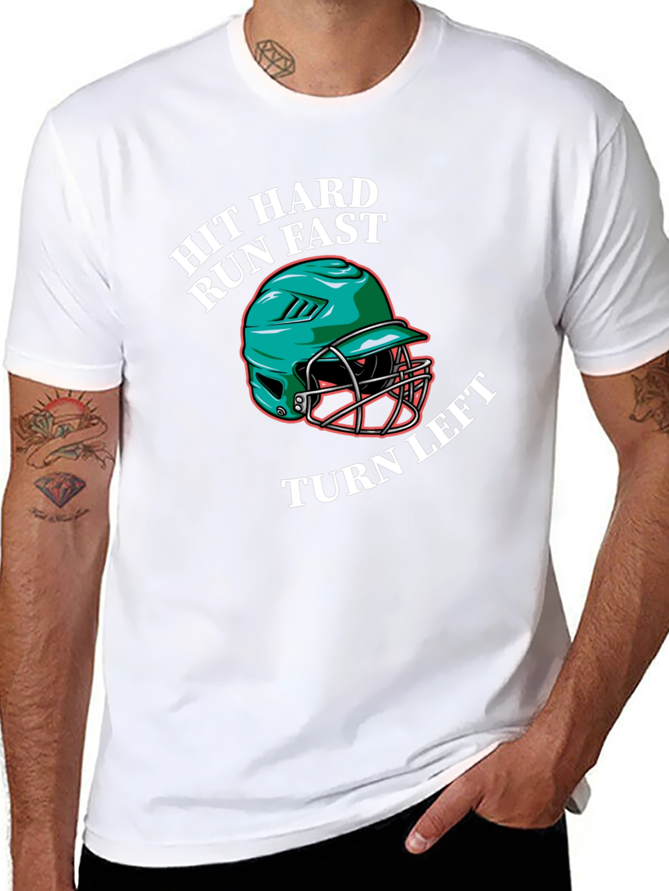 Hit Hard Run Fast Graphic Tee