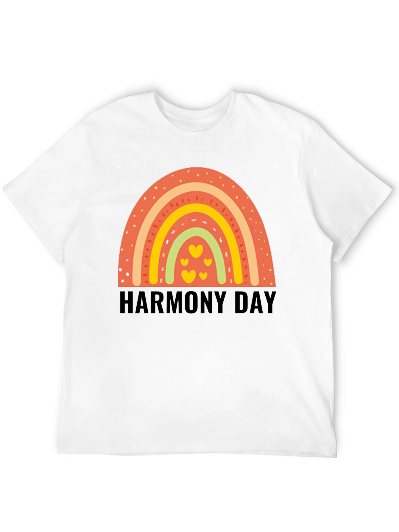 Harmony Day Rainbow Heart Tee