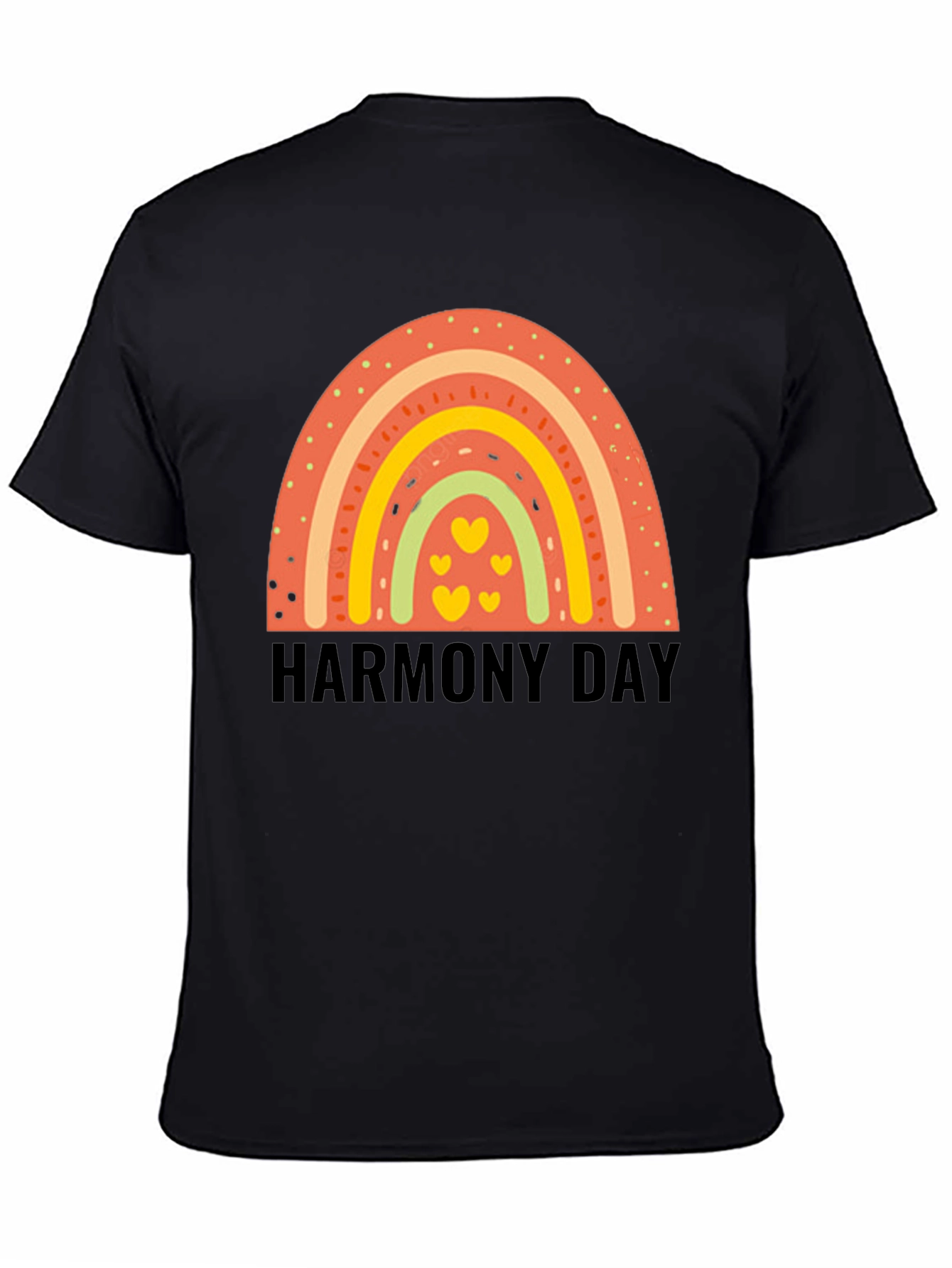 Harmony Day Rainbow Heart Tee