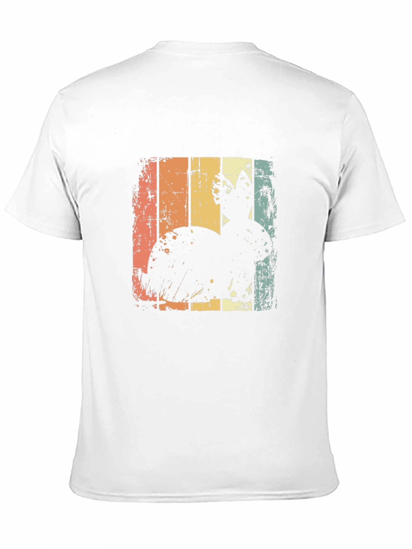 Retro Easter Bunny Graphic Tee - Mens Black T-Shirt
