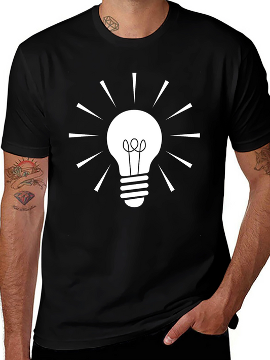 Idea Bulb Graphic Tee - Black
