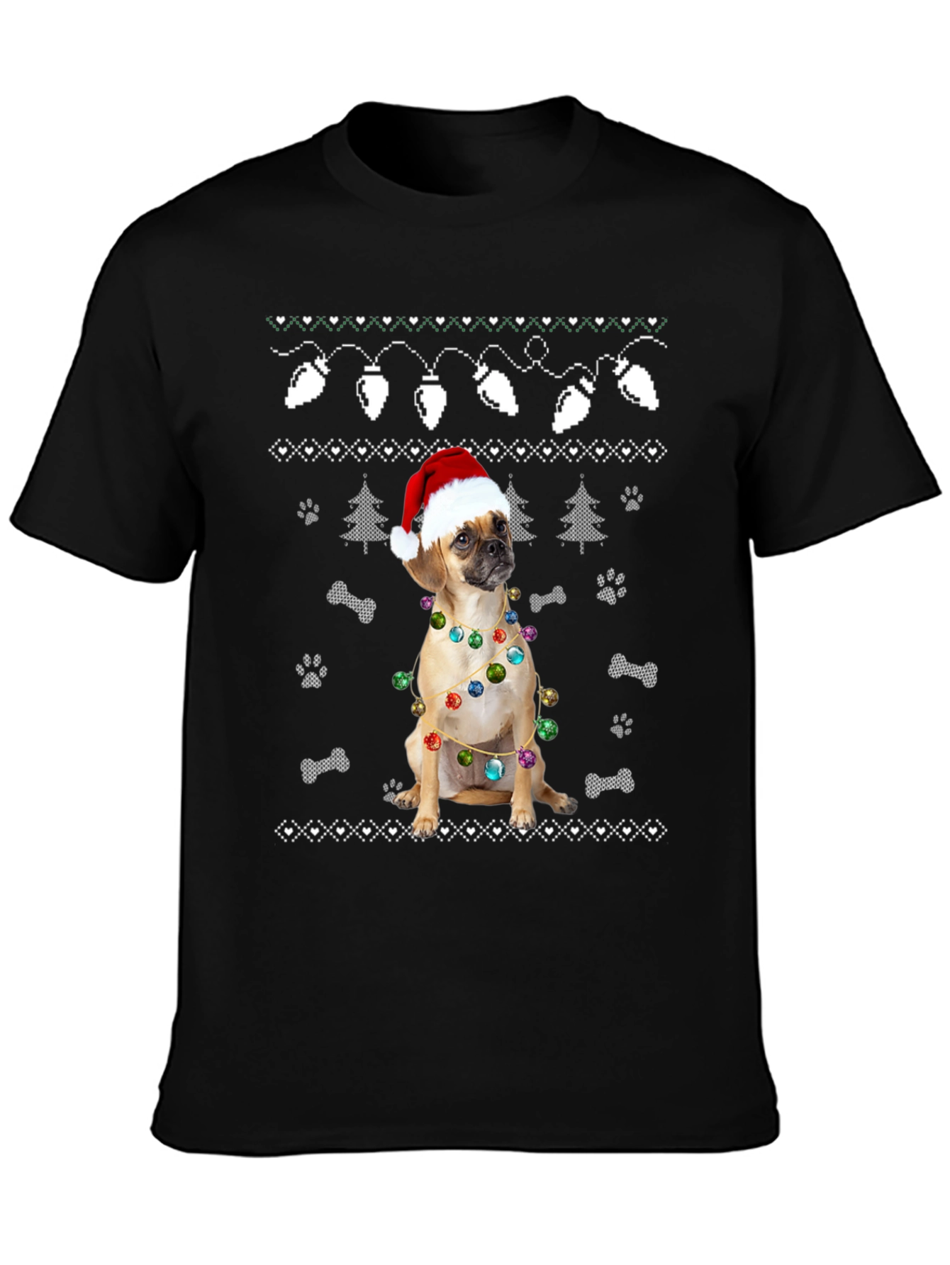 Festive Dog Christmas T-Shirt