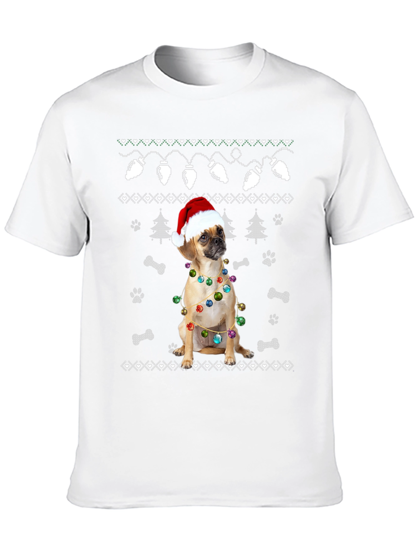 Festive Dog Christmas T-Shirt