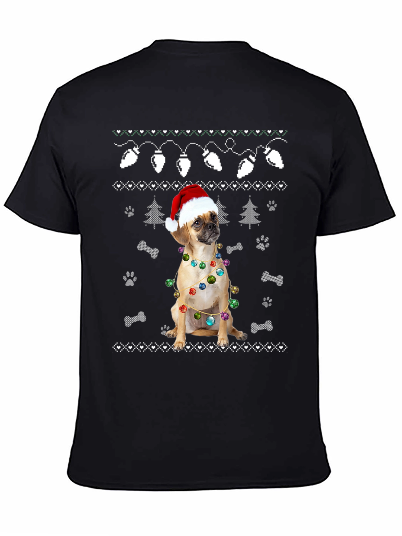 Festive Dog Christmas T-Shirt