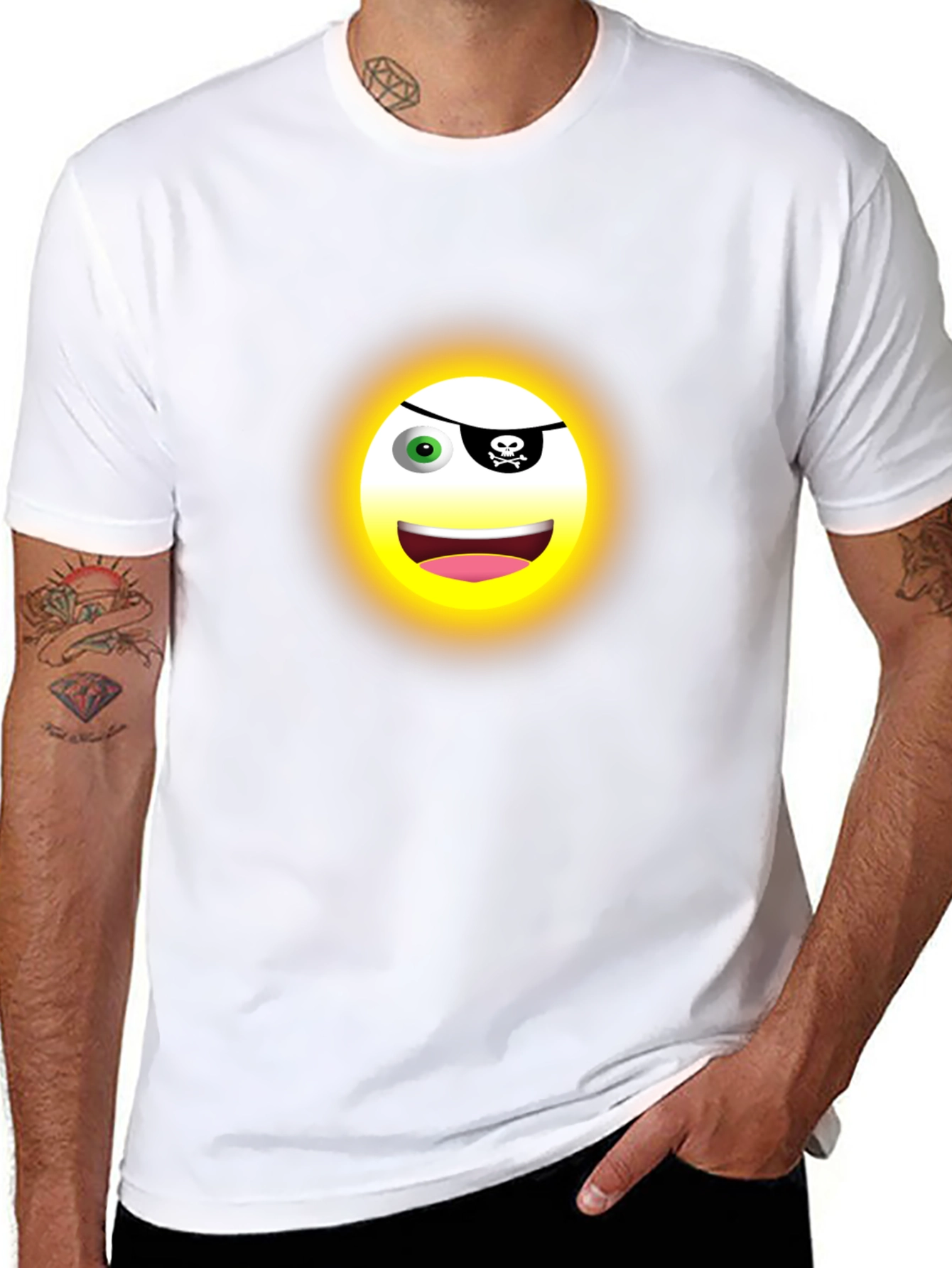 Pirate Emoji T-Shirt - Fun & Unique Design