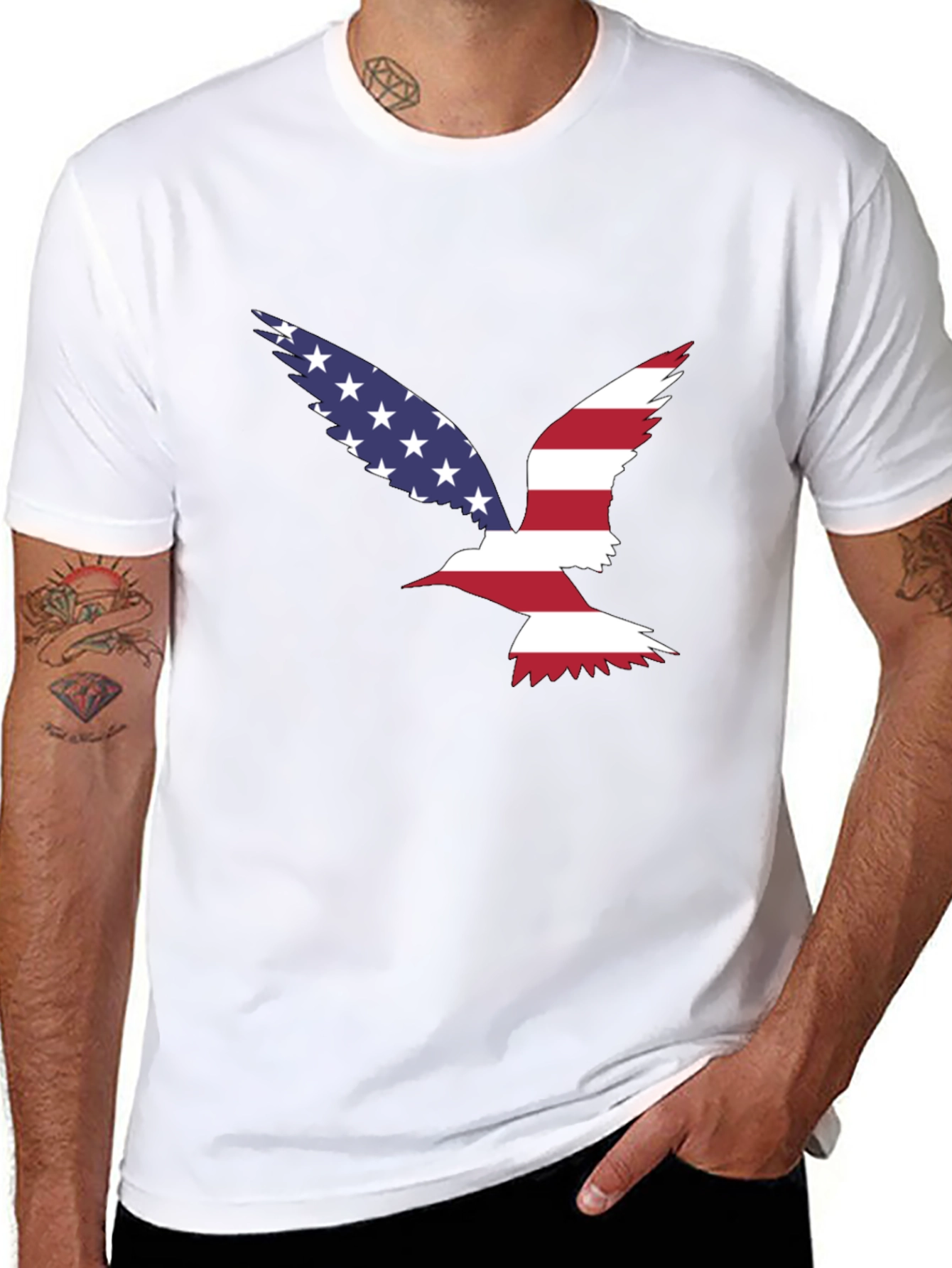 American Flag Bird Graphic Tee