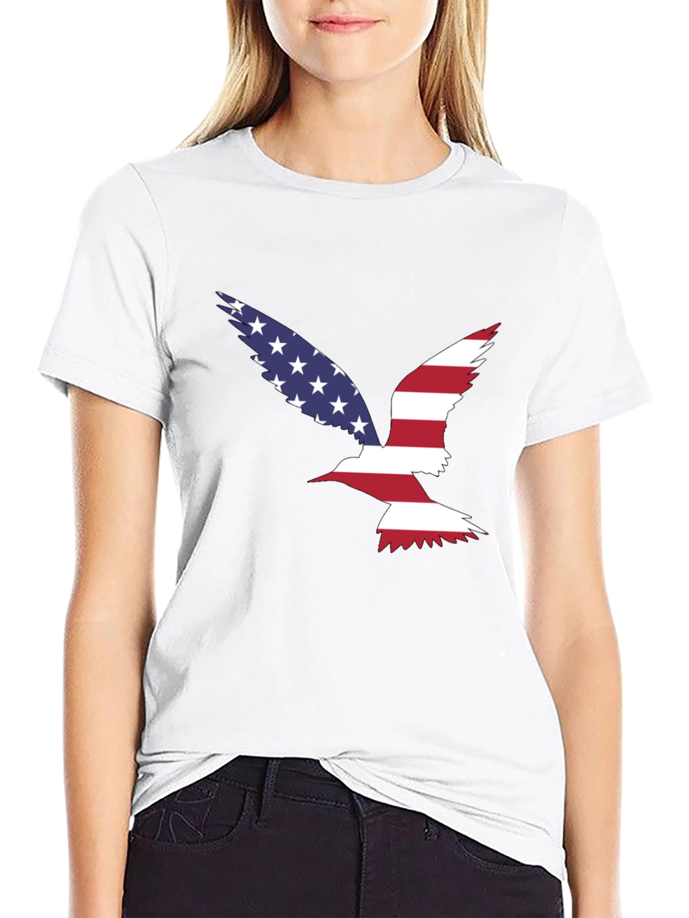 American Flag Bird Graphic Tee