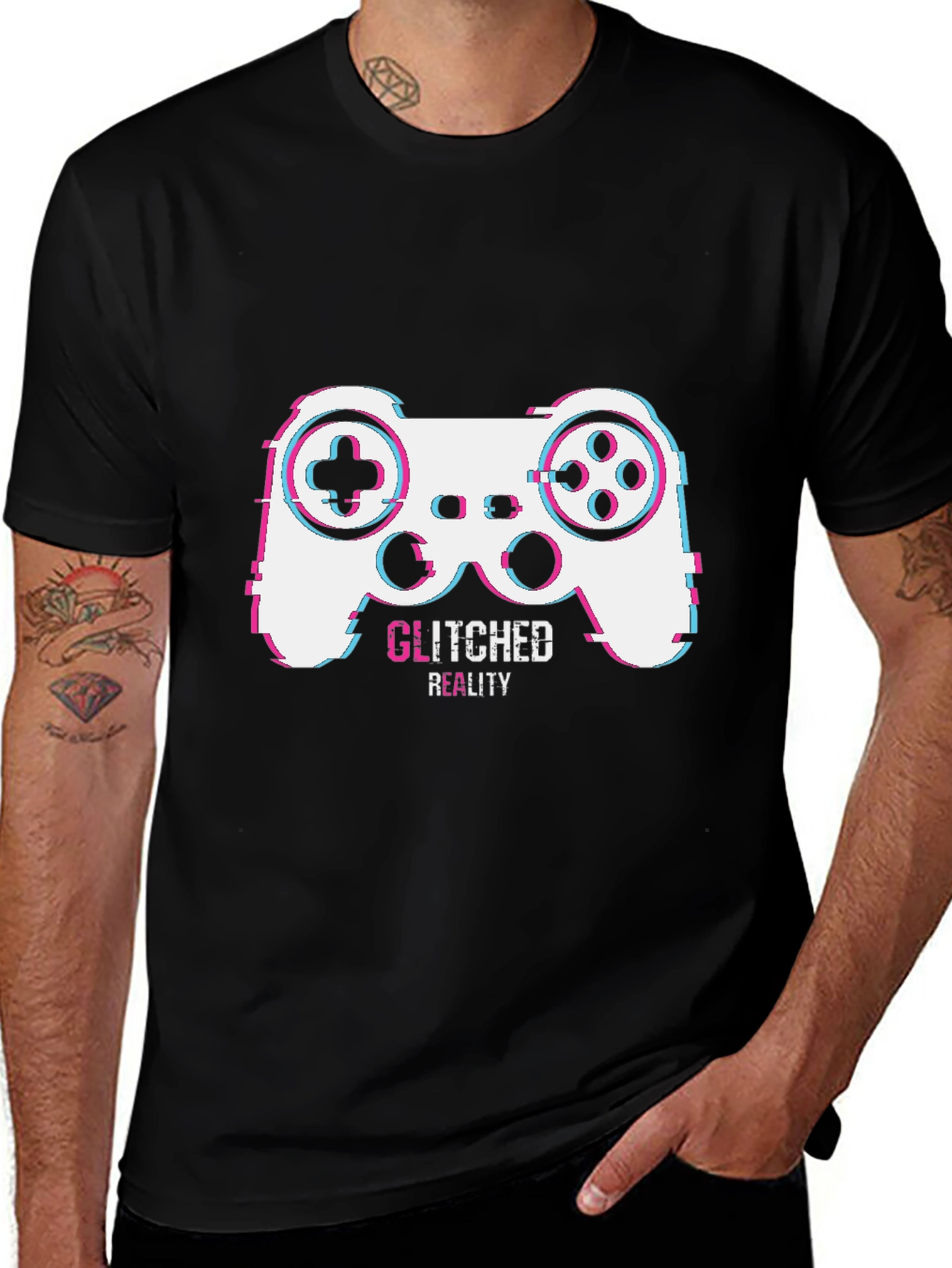 Glitched Reality Gaming T-Shirt