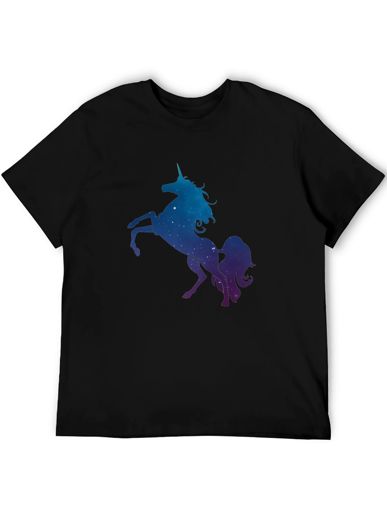 Cosmic Unicorn Graphic Tee - Black