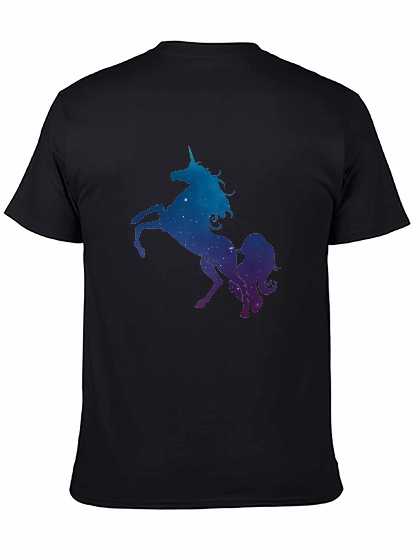 Cosmic Unicorn Graphic Tee - Black