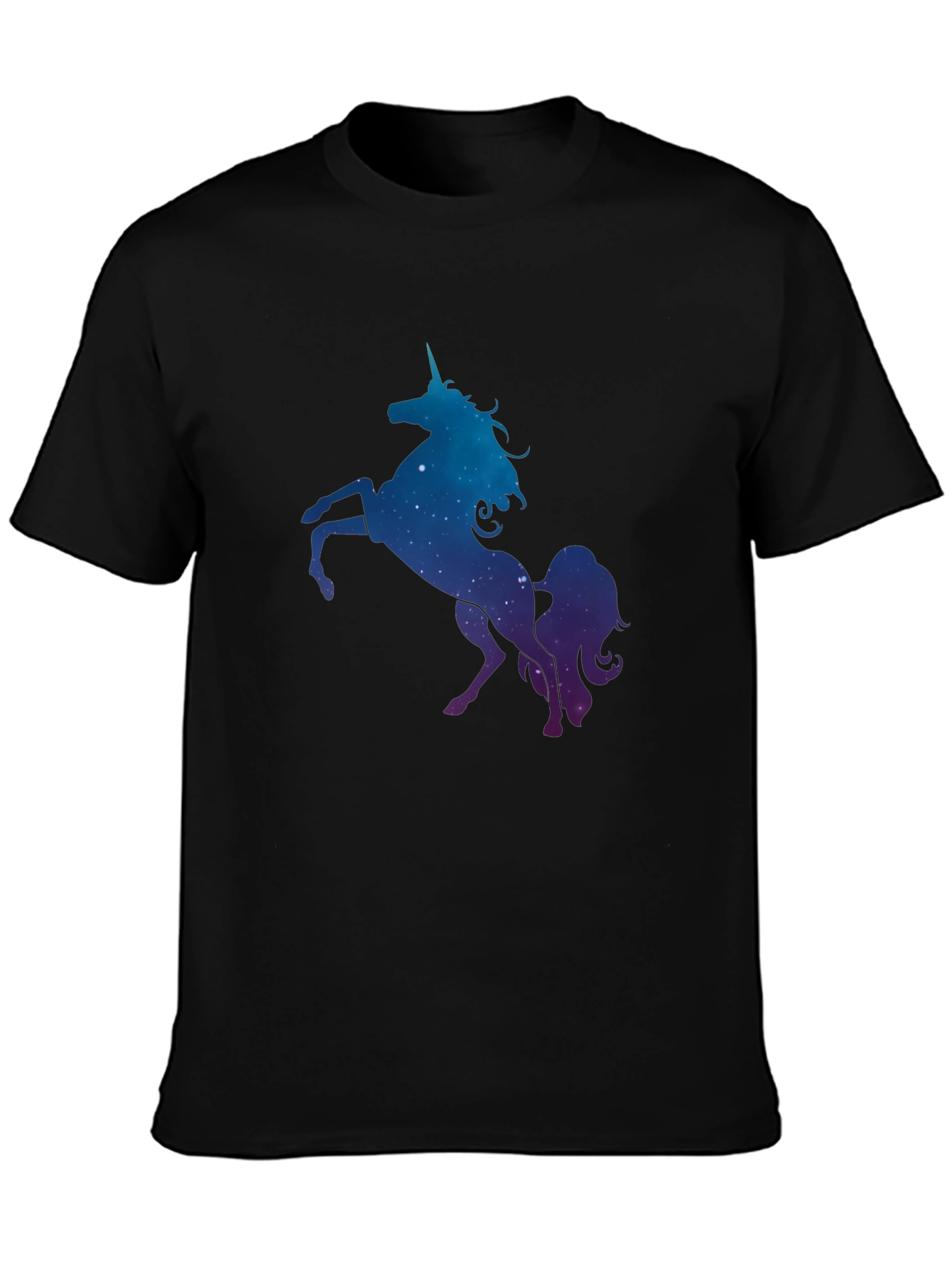 Cosmic Unicorn Graphic Tee - Black