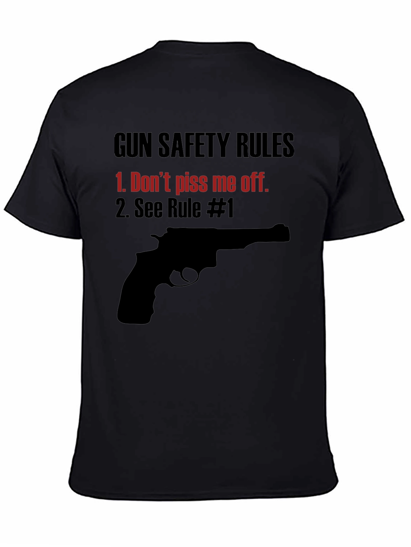 Gun Safety Rules Graphic Tee