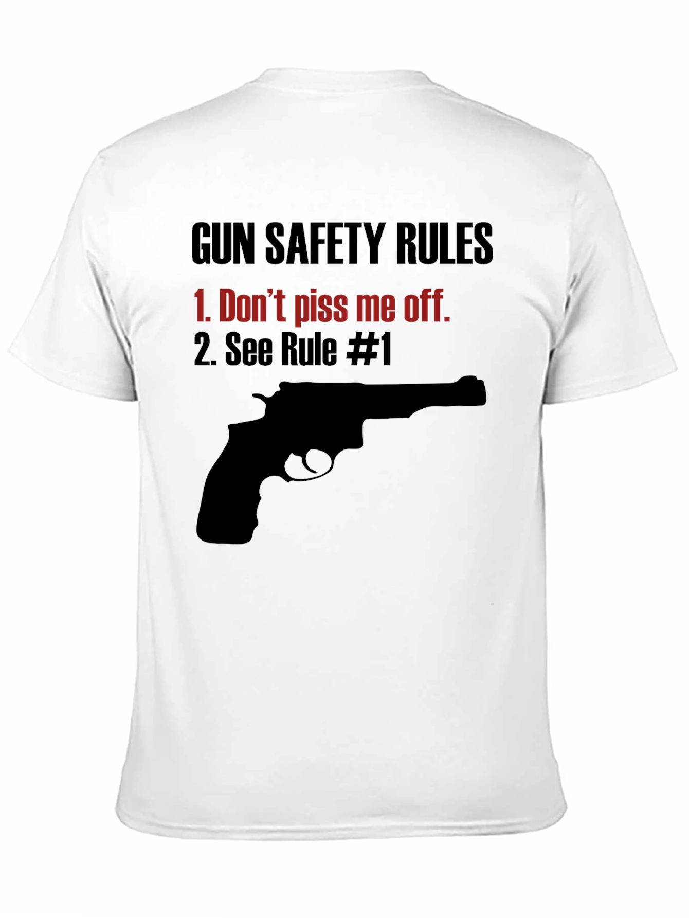 Gun Safety Rules Graphic Tee