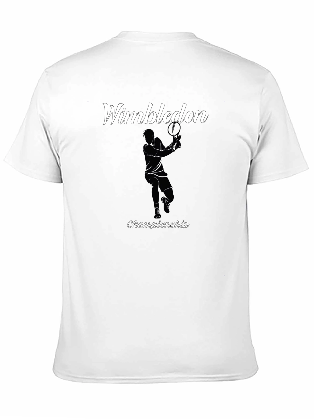 Wimbledon Championship Black Graphic T-Shirt