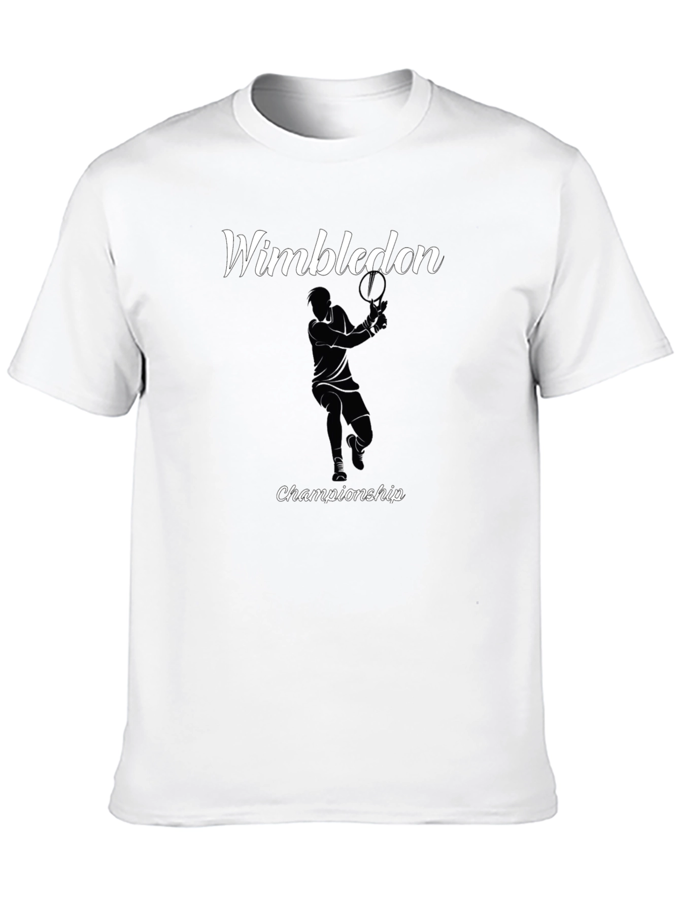 Wimbledon Championship Black Graphic T-Shirt