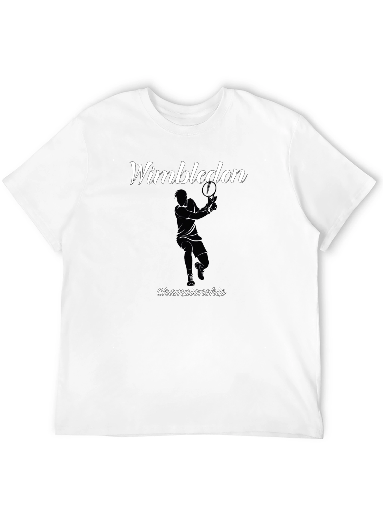 Wimbledon Championship Black Graphic T-Shirt