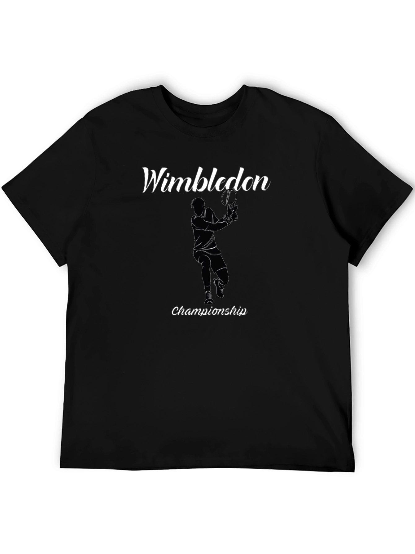Wimbledon Championship Black Graphic T-Shirt