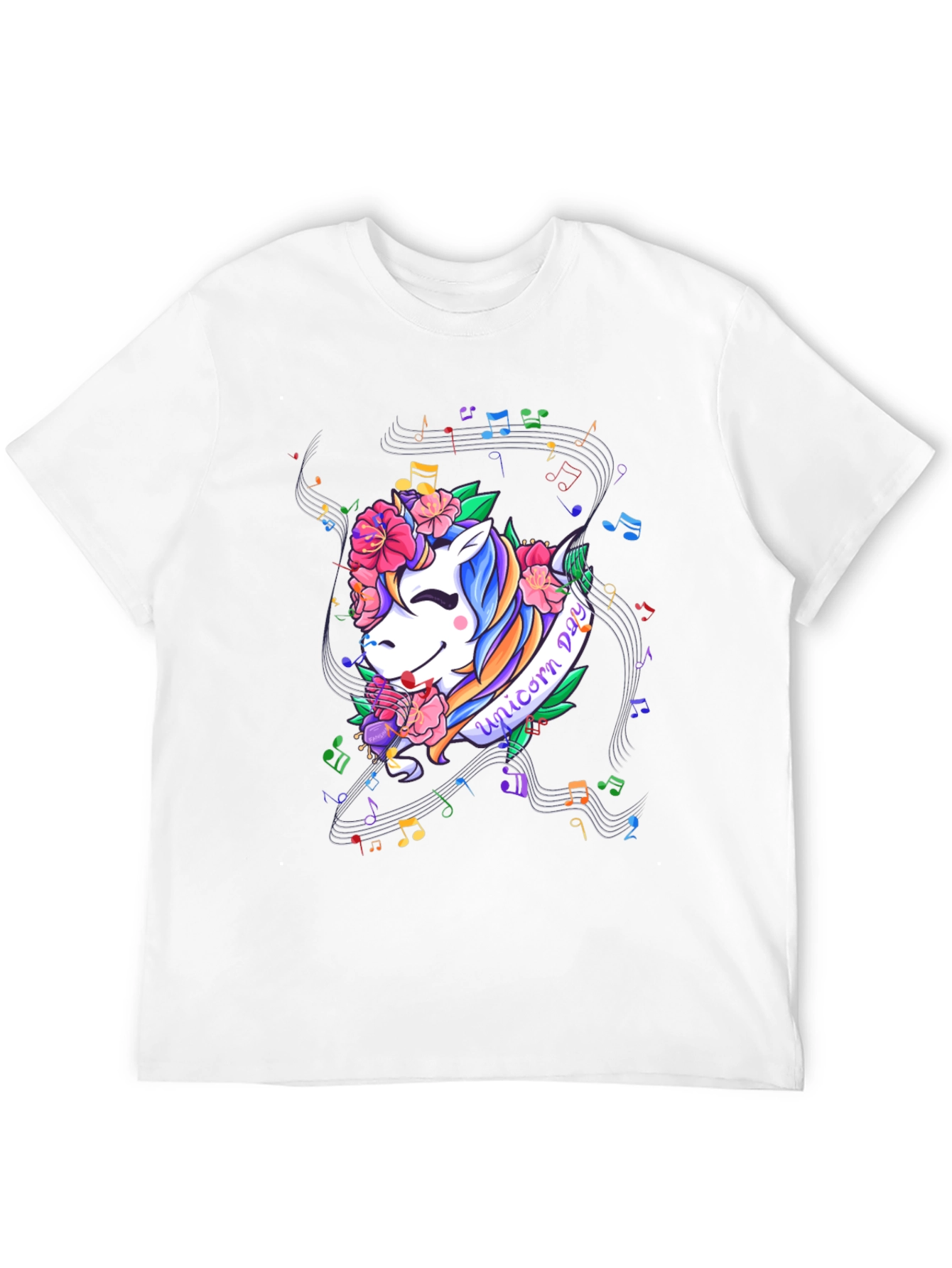 Unicorn Day Black Graphic Tee
