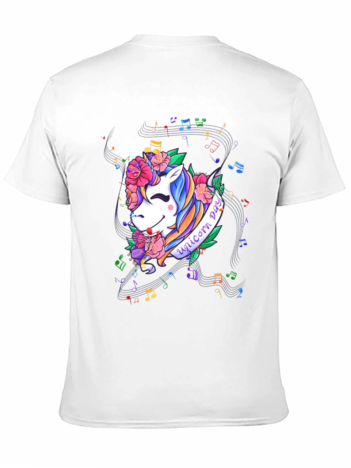Unicorn Day Black Graphic Tee