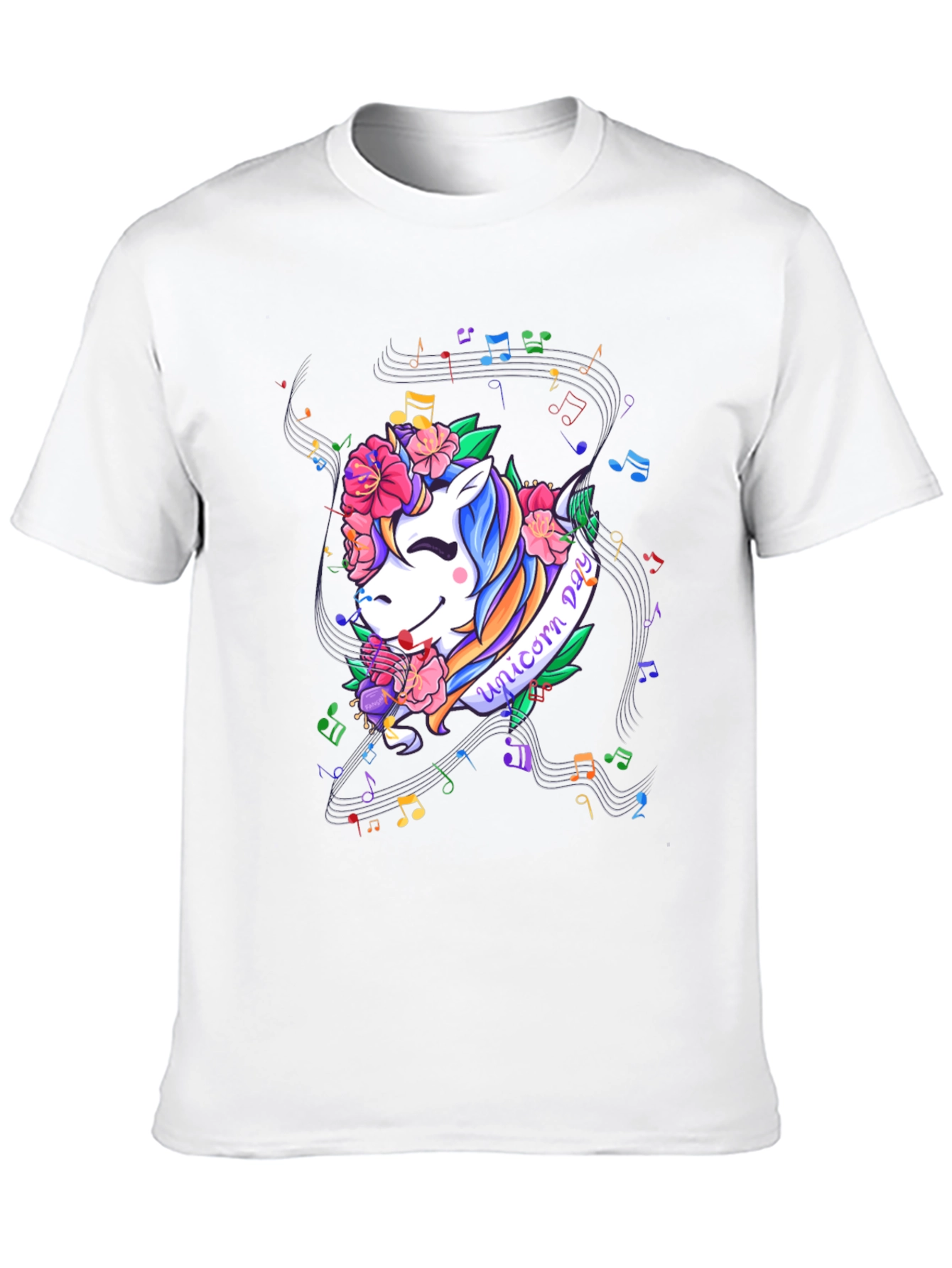 Unicorn Day Black Graphic Tee