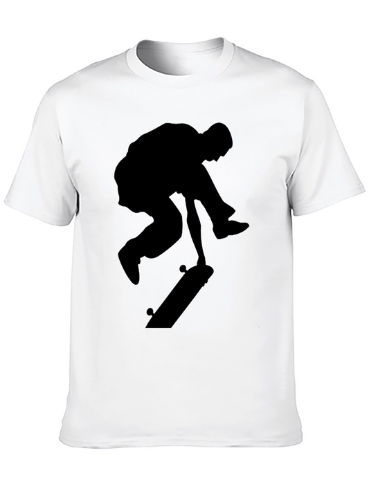 Skateboarder Silhouette T-Shirt - Black Graphic Tee