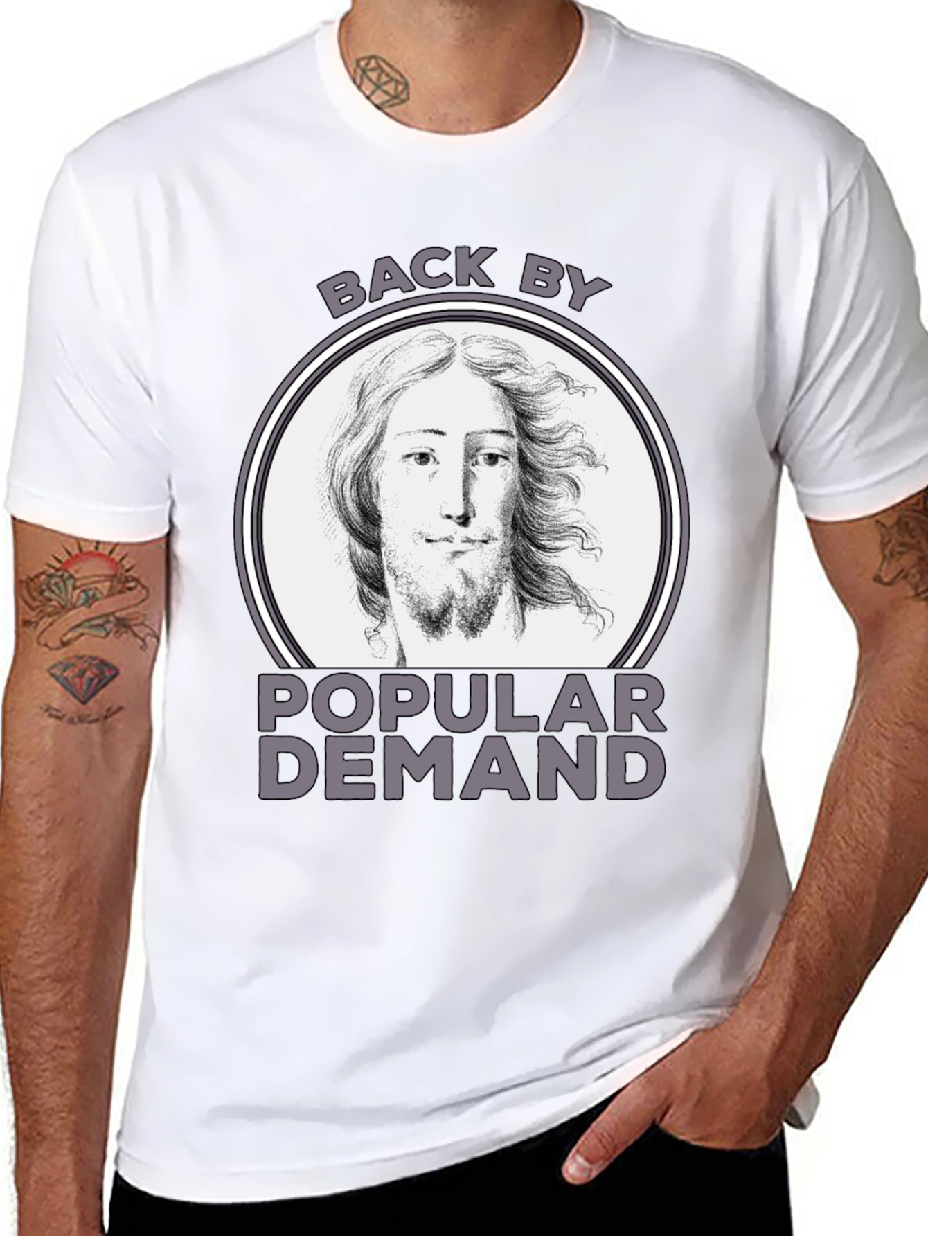 Back By Popular Demand Jesus Graphic T-Shirt
