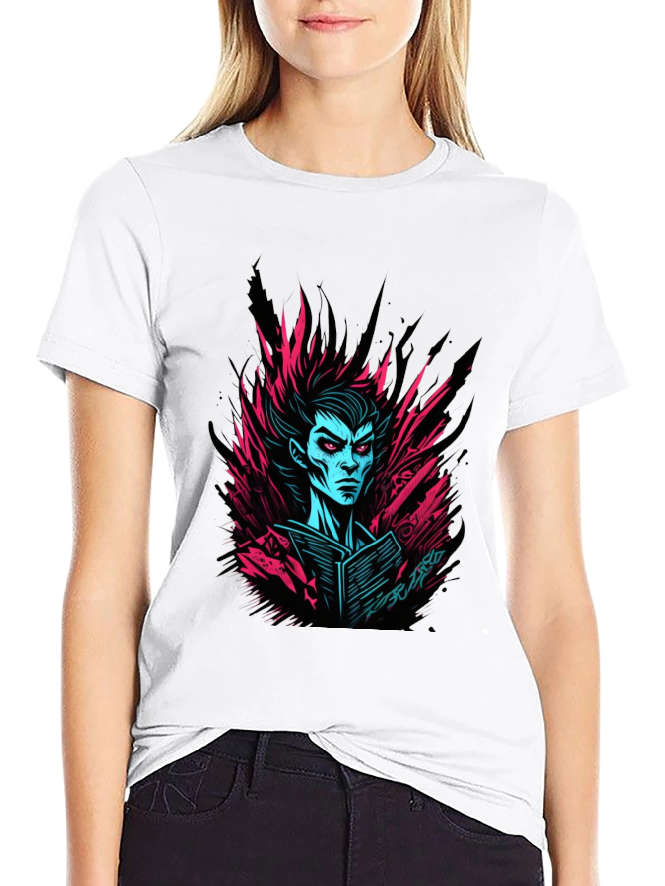Cyberpunk Vampire Black Graphic Tee