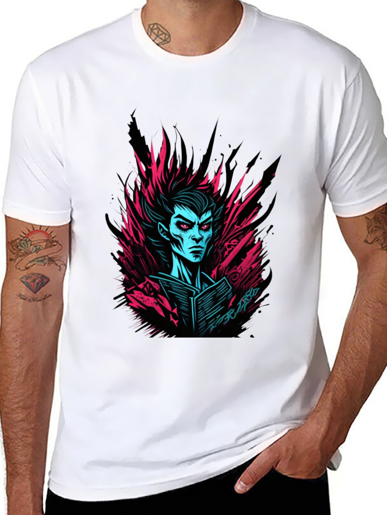 Cyberpunk Vampire Black Graphic Tee