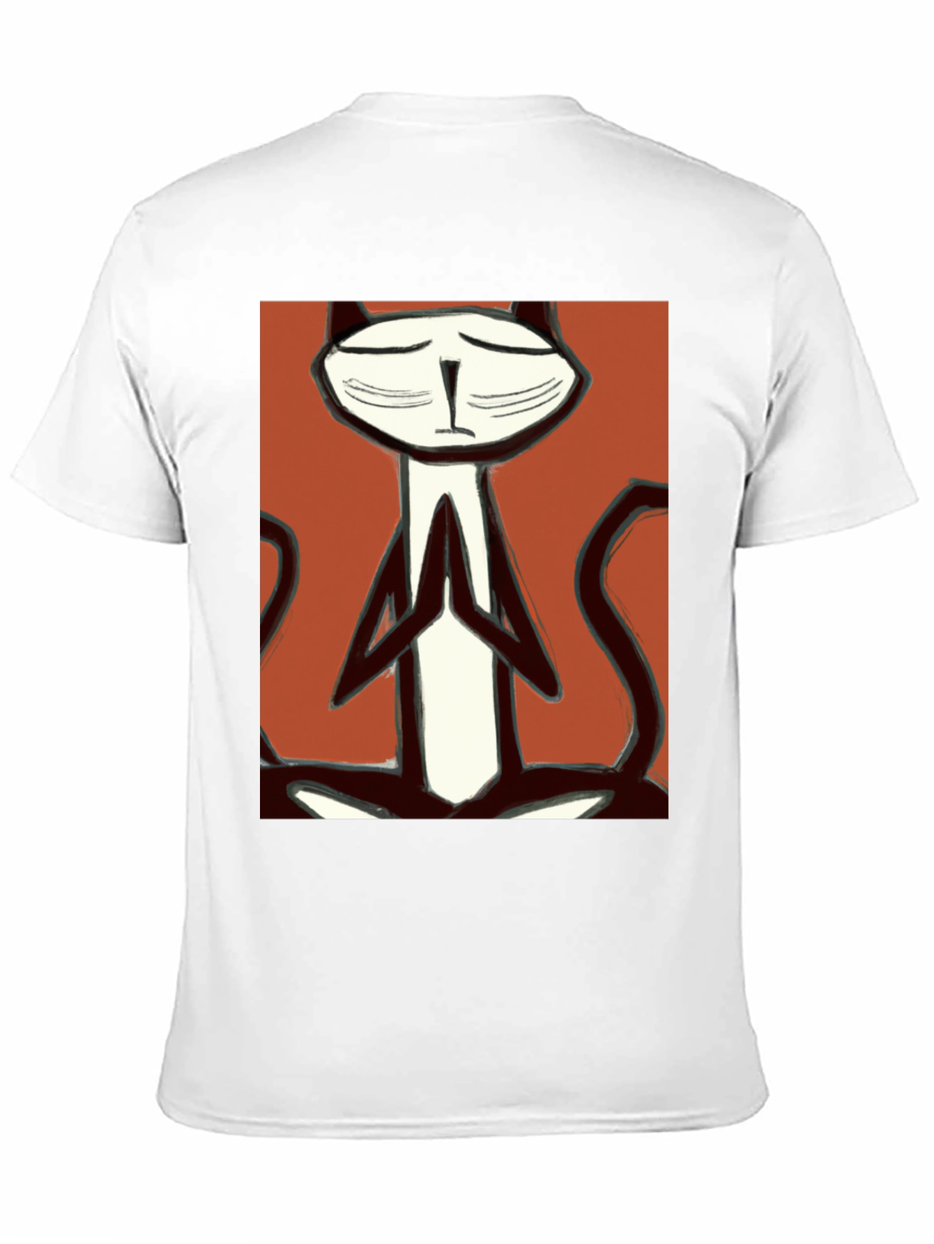 Meditating Cat T-Shirt - Zen Kitten Tee