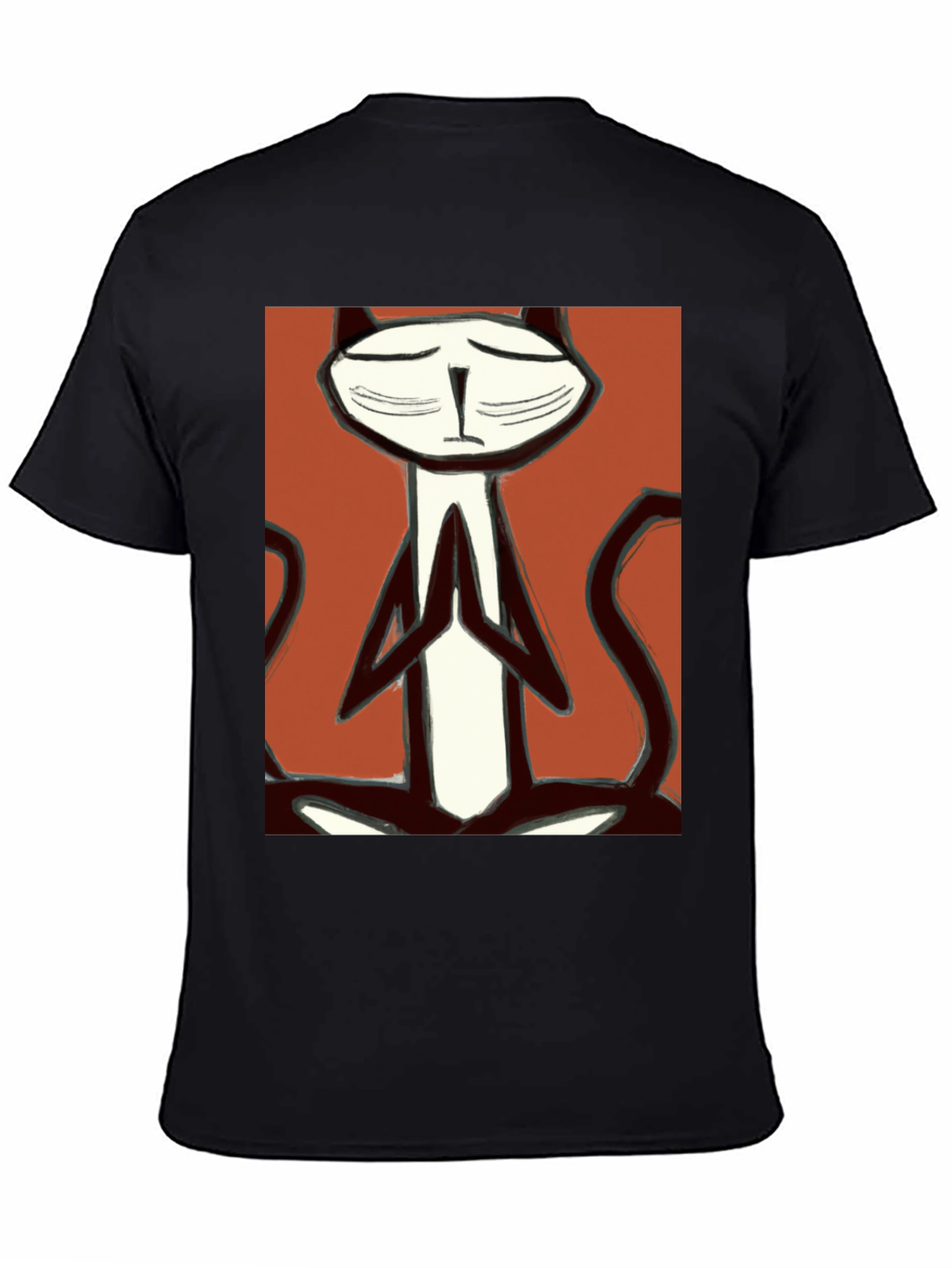 Meditating Cat T-Shirt - Zen Kitten Tee