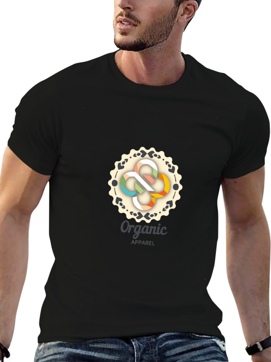 Organic Apparel Black Graphic Tee